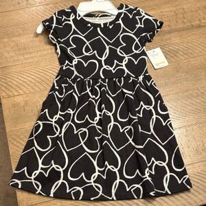 Jumping Beans Black and White Heart Dress